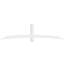 Ekena Millwork Bellingham Architectural Grade PVC Gable Bracket, 96"W x 24"H x 4"D x 4"F, 6/12 Pitch GBP096X24X0404BEL00 - alternate 4